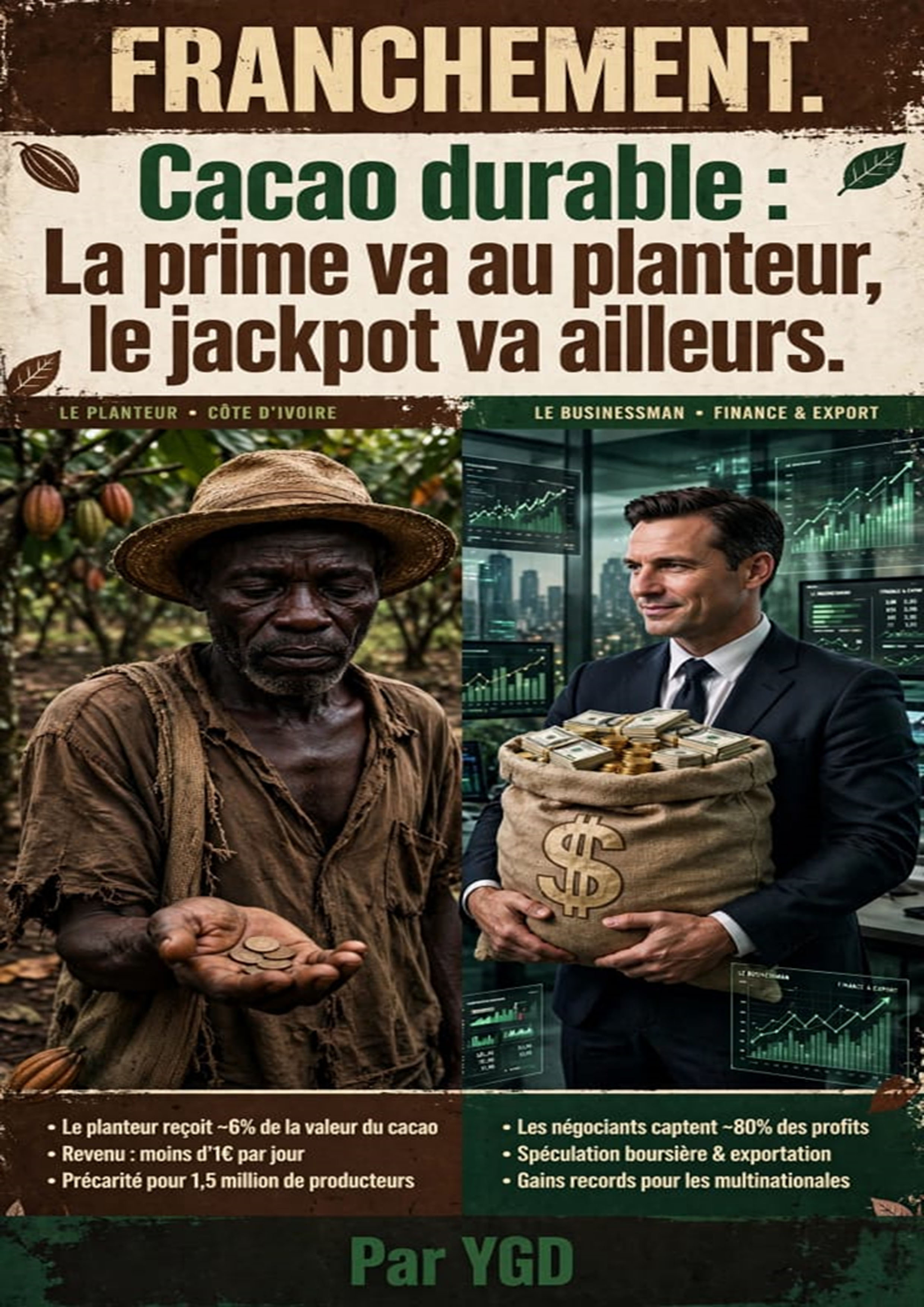 PREMIERE PARTIE Durabilité du cacao : on nous a vendu du rêve, on nous a pris nos données